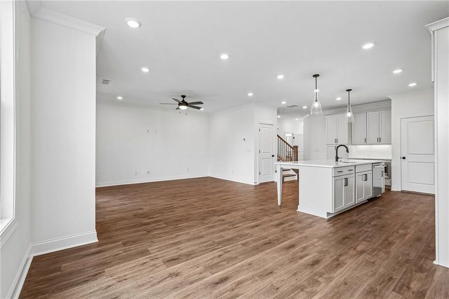 Spacious, unfurnished interior of a new home in Millcroft Townhomes, Buford (Image 42).
