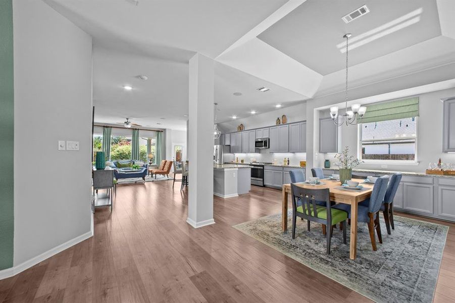 Furnished interior view inside a new home in Tavolo Park Cottages, Fort Worth (Image 22).