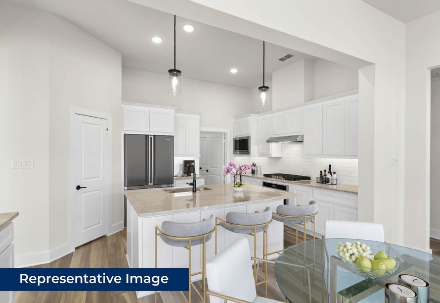 Representative furnished interior of a home built from the Edgefield F by First Texas Homes in Inspiration, Lucas (Image 5).