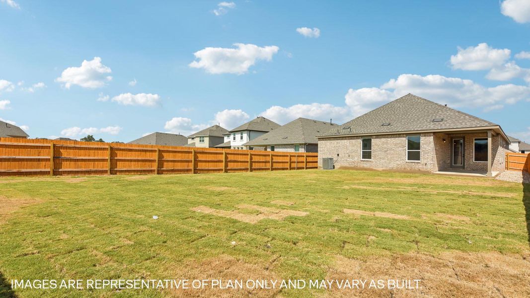 Exterior details and patio area of a home in Rosenbusch Ranch, Leander (Image 24).