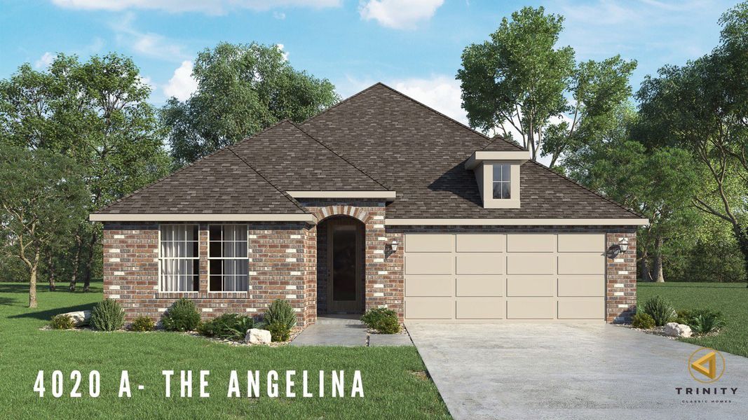 Representative exterior photo of a completed home built from the The Angelina by Trinity Classic Homes in Covenant Springs, Springtown, TX (Image 28).