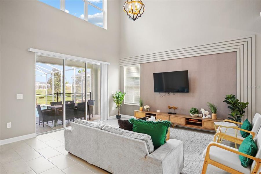 Furnished interior view inside a new home in , Davenport (Image 10).