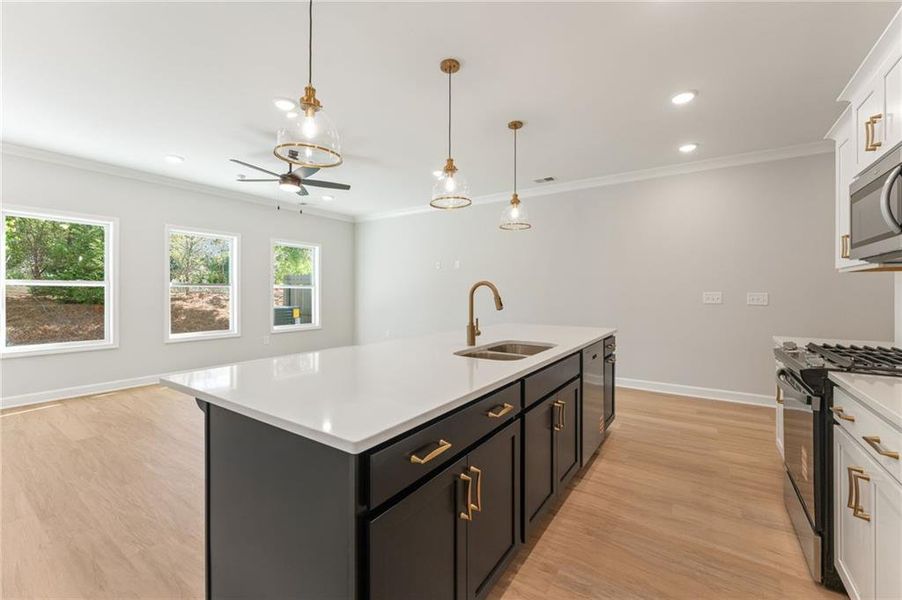 Furnished interior view inside a new home in Cherokee Township, Acworth (Image 9).