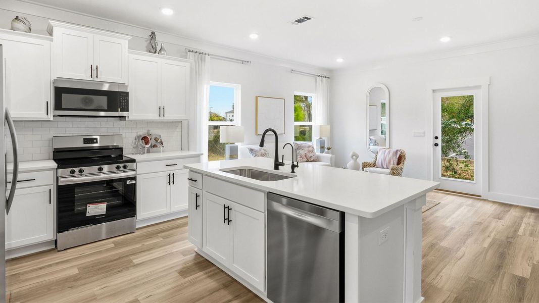 Furnished interior view inside a new home in Palm Street Townhomes, Destin (Image 7).