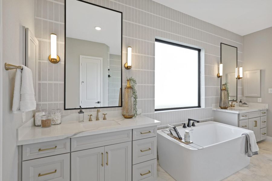 The luxurious main suite bath. Representational image.