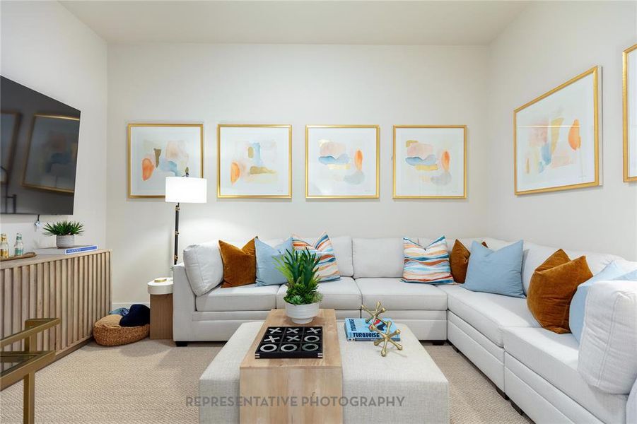 Furnished interior view inside a new home in Canyon Creek Estates, Sherman (Image 26).