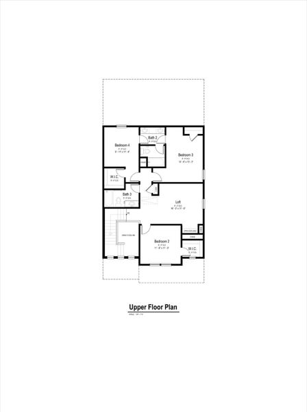 2D floor plan layout for the Vista View by View Homes in The Meadows at Hunters Ranch, San Antonio, TX (Image 4). 2D floor plan layout for the Vista View by View Homes in The Meadows at Hunters Ranch, San Antonio, TX (Image 4).