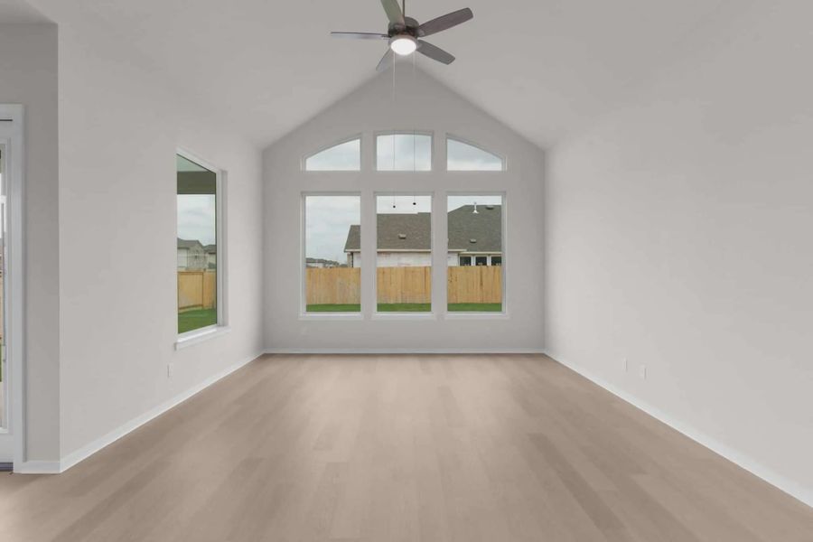 Representative unfurnished interior of a home built from the Madison by Chesmar Homes in University Heights, McKinney (Image 14).