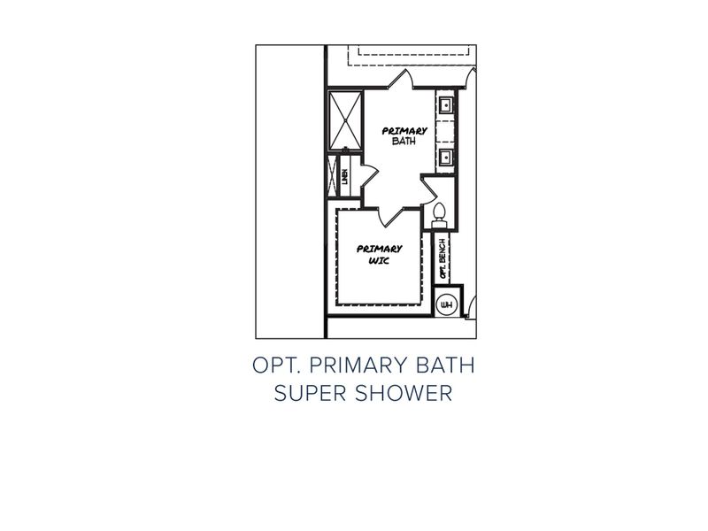 2D floor plan layout for the The Rosewood by My Home Communities in Sutton’s Landing, Statham, GA (Image 4).