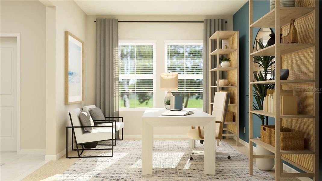 Furnished interior view inside a new home in Waterstone: Estate II Collection, Groveland (Image 2). Furnished interior view inside a new home in Waterstone: Estate II Collection, Groveland (Image 2).