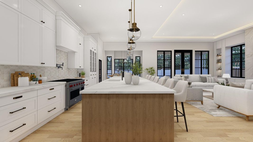 Huge island kitchen Huge island kitchen