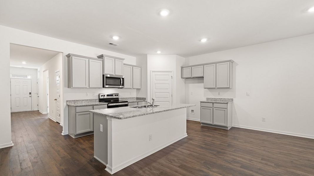 Furnished interior view inside a new home in The Abbey at Trolley Run Station, Aiken (Image 3). Furnished interior view inside a new home in The Abbey at Trolley Run Station, Aiken (Image 3).