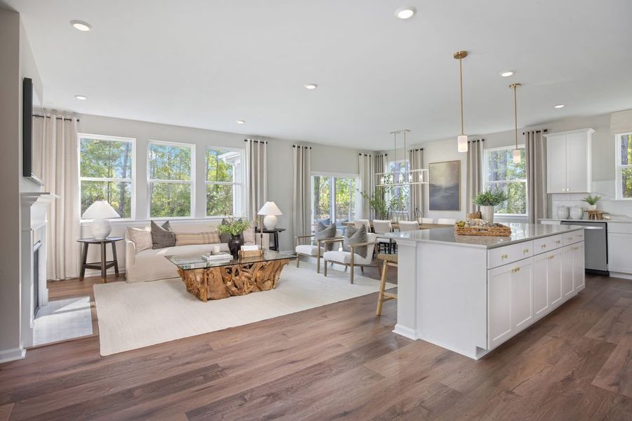 Representative furnished interior of a home built from the Plan 2764 by KB Home in Jade Creek, Chapel Hill (Image 5). Representative furnished interior of a home built from the Plan 2764 by KB Home in Jade Creek, Chapel Hill (Image 5).