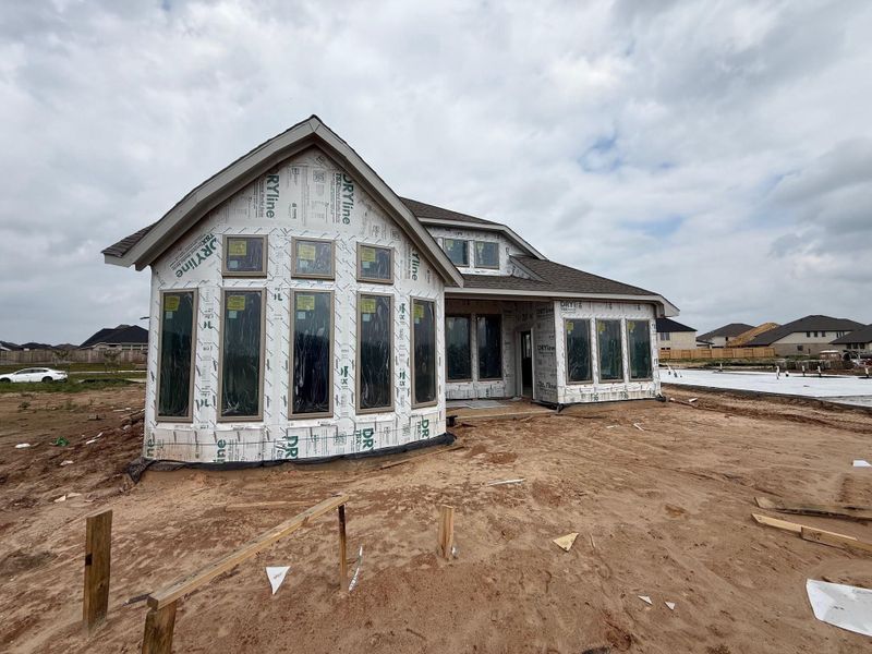 In-progress construction of a new home in Candela, Richmond, TX (Image 14).