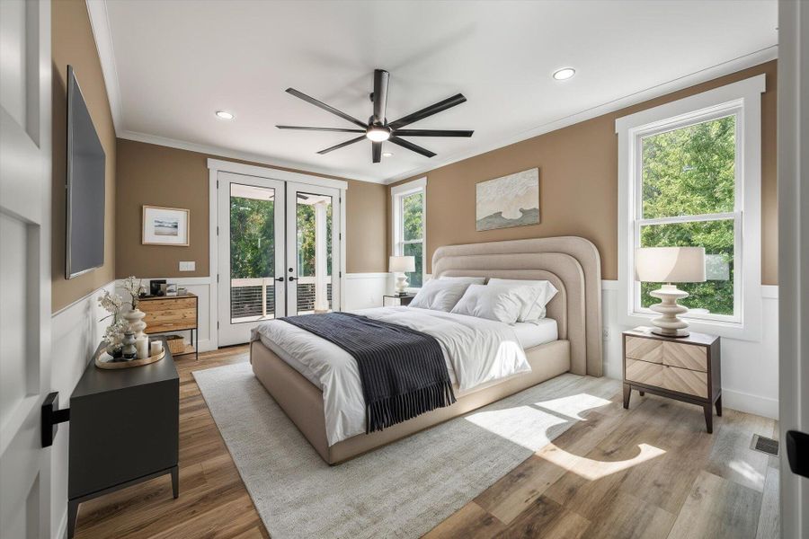 Furnished interior view inside a new home in , Charleston (Image 16).