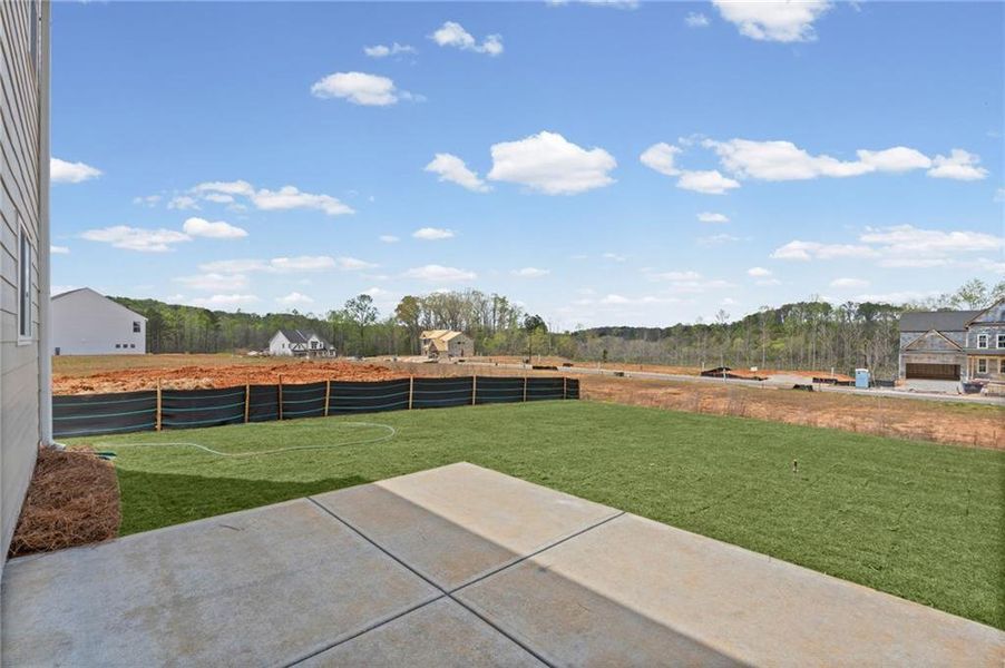 Exterior details and patio area of a home in Twin Lakes, Hoschton (Image 30).