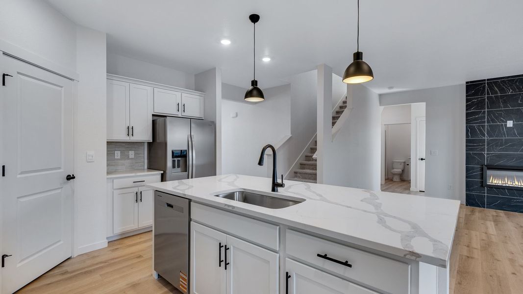 Furnished interior view inside a new home in Vista Meadows, Fort Lupton (Image 8).