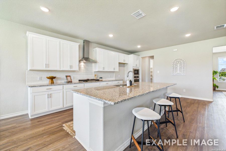 Furnished interior view inside a new home in Potranco Oaks, Castroville (Image 25).