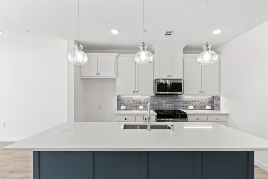 Furnished interior view inside a new home in Willow Grove Townhomes, Melissa (Image 9).