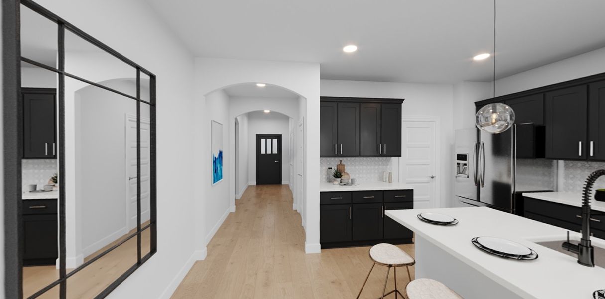 Representative furnished interior of a home built from the Tahoe by Beazer Homes in Goodland: Crossings 50', Midlothian (Image 5).