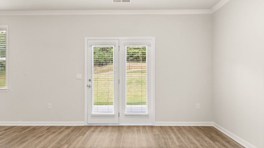 Representative unfurnished interior of a home built from the Avion by D.R. Horton in Kingston Ranch at Lake Oconee, Buckhead (Image 10). Representative unfurnished interior of a home built from the Avion by D.R. Horton in Kingston Ranch at Lake Oconee, Buckhead (Image 10).