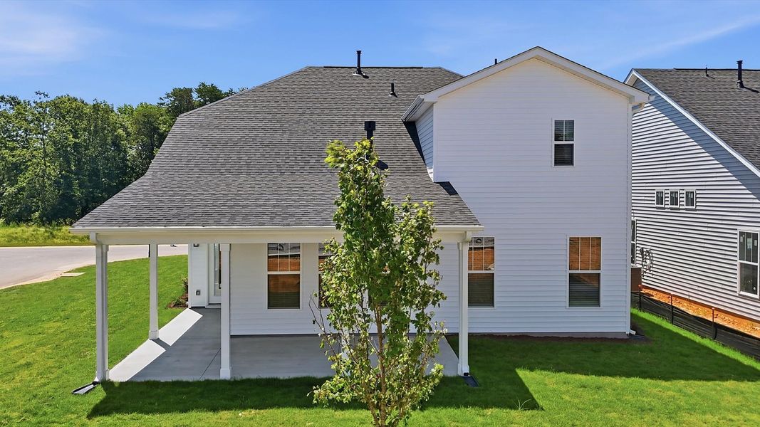 Exterior details and patio area of a home in Walnut Ridge, Inman (Image 3). Exterior details and patio area of a home in Walnut Ridge, Inman (Image 3).