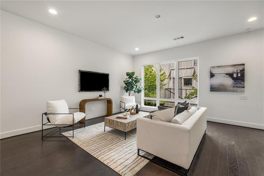 Furnished interior view inside a new home in , Atlanta (Image 15).