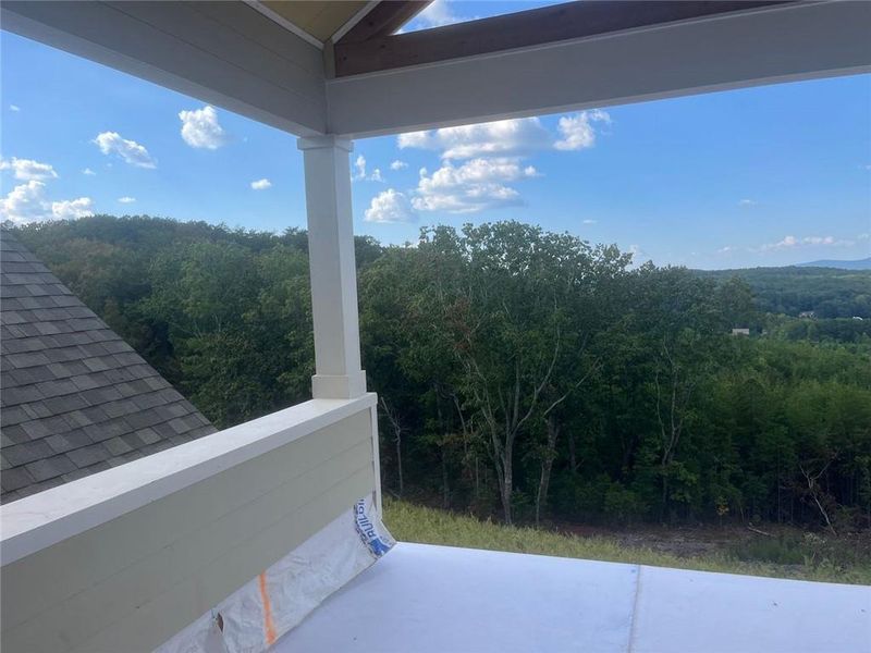 Exterior details and patio area of a home in Horizon at Laurel Canyon, Canton (Image 7).