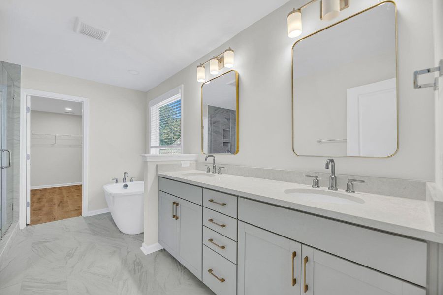 Furnished interior view inside a new home in Sweetgrass Station, Summerville (Image 3).