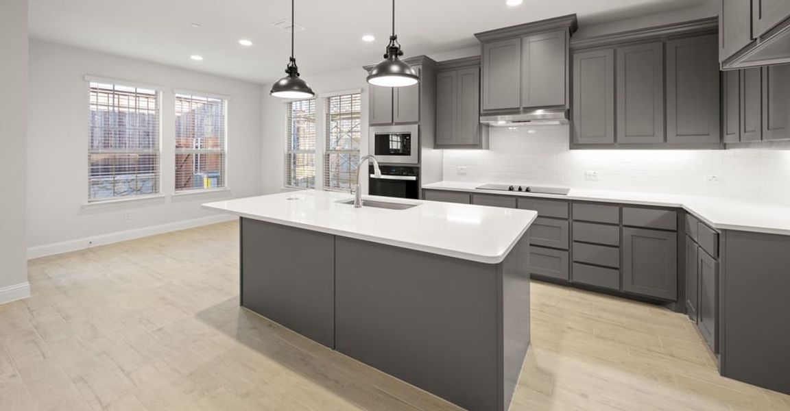 Representative exterior photo of a completed home built from the Meredith by Impression Homes in Main Street Village, Mansfield, TX (Image 6). Representative exterior photo of a completed home built from the Meredith by Impression Homes in Main Street Village, Mansfield, TX (Image 6).