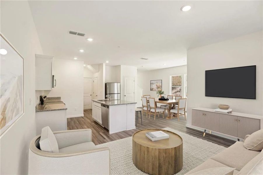 Furnished interior view inside a new home in Kendall Grove, McDonough (Image 9).