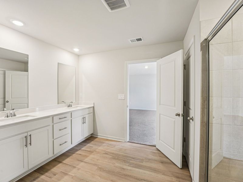 Furnished interior view inside a new home in Preserve at Mountain Creek, Pendergrass (Image 9).