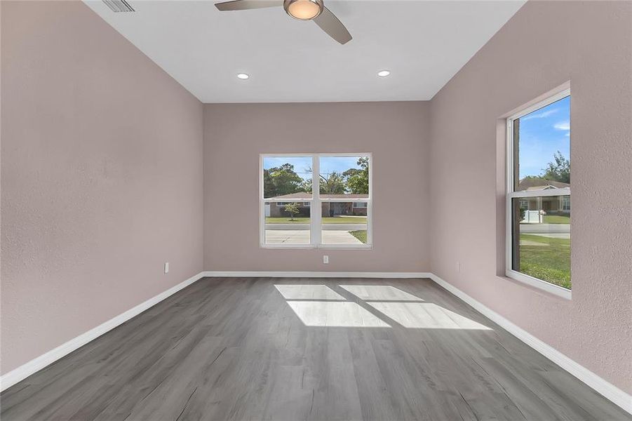 Spacious, unfurnished interior of a new home in , New Smyrna Beach (Image 15). Spacious, unfurnished interior of a new home in , New Smyrna Beach (Image 15).