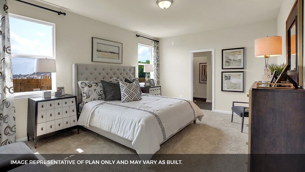 Furnished interior view inside a new home in Southgrove, Kyle (Image 30).