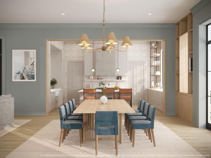 Furnished interior view inside a new home in , Charleston (Image 12).