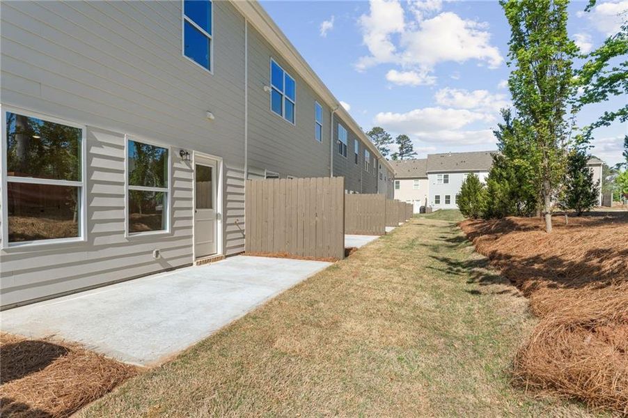 Exterior details and patio area of a home in Cherokee Township, Acworth (Image 4).