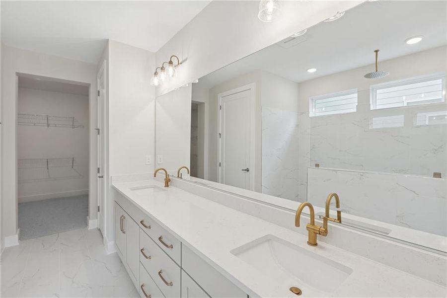 Furnished interior view inside a new home in Old Mill Preserve, Dallas (Image 8). Furnished interior view inside a new home in Old Mill Preserve, Dallas (Image 8).