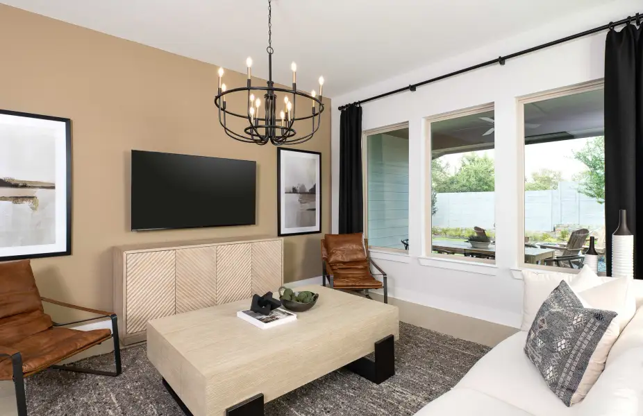 Furnished interior view inside a new home in Painted Tree, McKinney (Image 7).