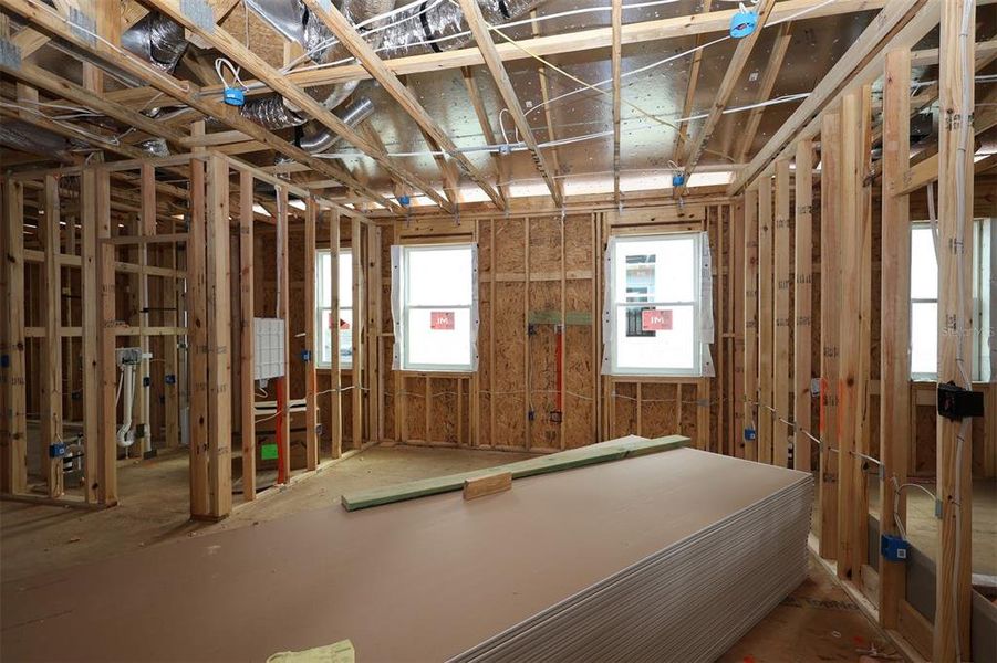 In-progress construction of a new home in Lake Star at Ovation, Winter Garden, FL (Image 17).