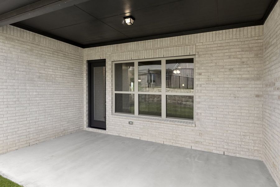 Exterior details and patio area of a home in Brookshire at Legacy Hills, Celina (Image 3).