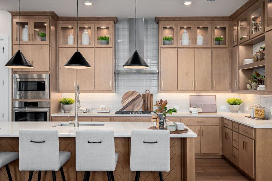 Representative furnished interior of a home built from the Manhattan by Landon Homes in Fields - Brookside, Frisco (Image 8). Representative furnished interior of a home built from the Manhattan by Landon Homes in Fields - Brookside, Frisco (Image 8).