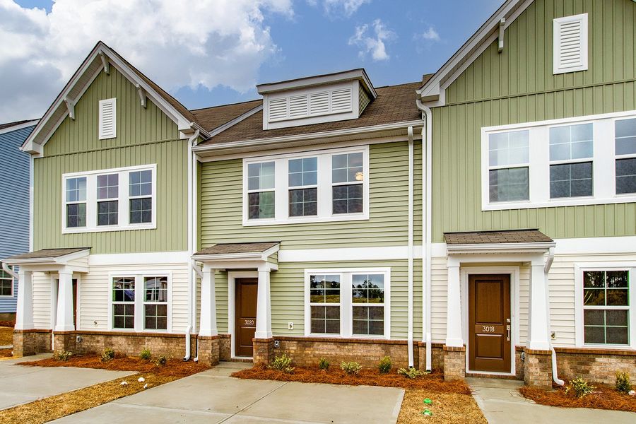 Front exterior of a new home in Astoria, Columbia, SC, highlighting curb appeal (Image 16).