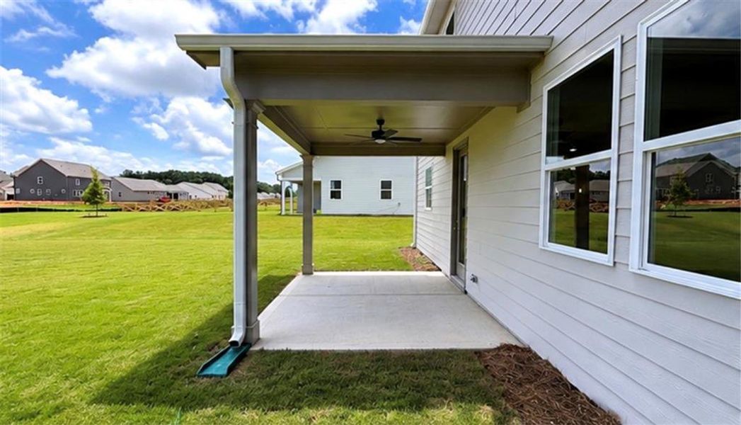 Exterior details and patio area of a home in Wehunt Meadows, Hoschton (Image 4). Exterior details and patio area of a home in Wehunt Meadows, Hoschton (Image 4).