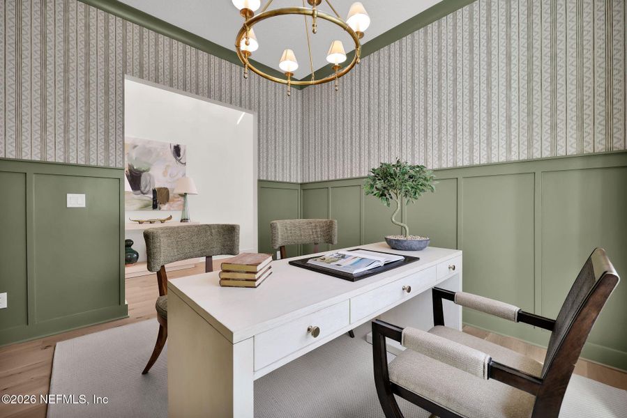 Furnished interior view inside a new home in Mariposa at EverRange 40' Series, Jacksonville (Image 9).