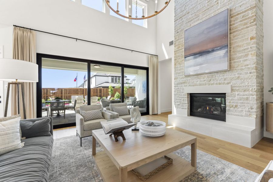 Representative furnished interior of a home built from the 6051 by Tradition Homes in StarView, Prosper (Image 12).
