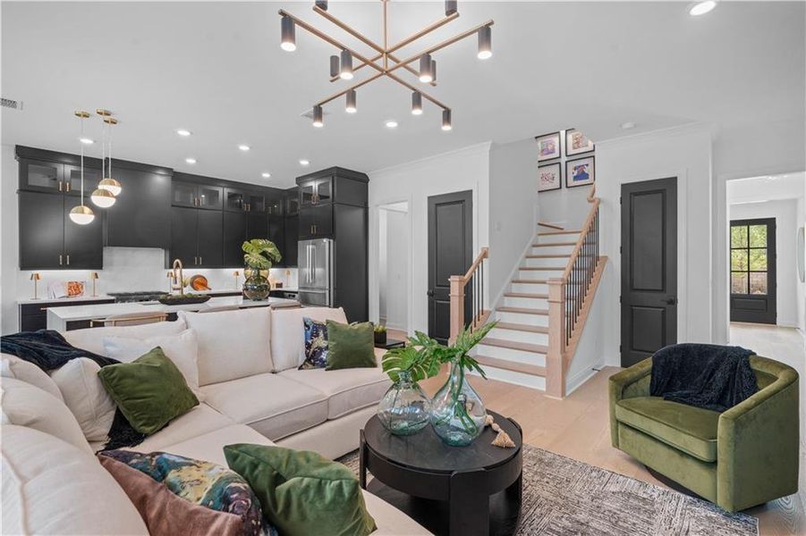 Furnished interior view inside a new home in Palisades, Cumming (Image 10).