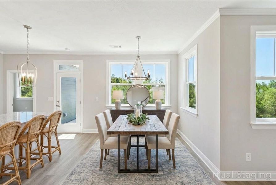 Furnished interior view inside a new home in Sinclair at Crawford Creek, Grovetown (Image 10). Furnished interior view inside a new home in Sinclair at Crawford Creek, Grovetown (Image 10).