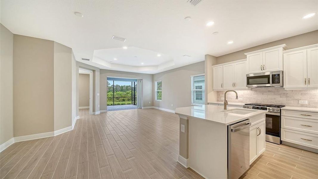 Furnished interior view inside a new home in Windward, Lakewood Ranch (Image 5).