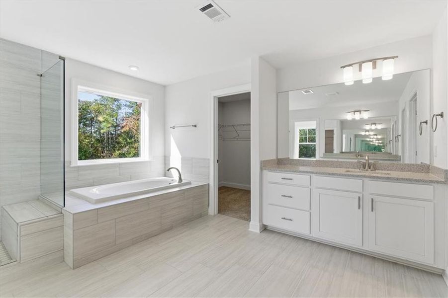 Furnished interior view inside a new home in The Estates at Hurricane Pointe, Douglasville (Image 18).
