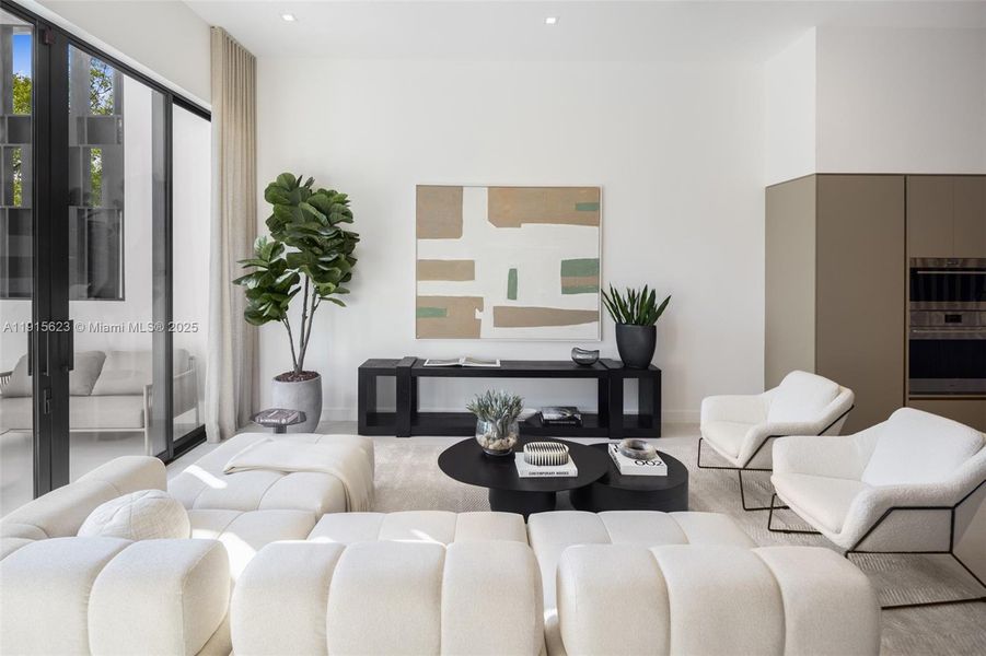 Furnished interior view inside a new home in , Miami (Image 30).